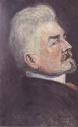 Ritratto di Leopold Czihaczek di profilo